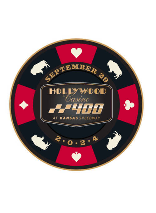 2024 Hollywood Casino 400 Poker Chip Layered Hatpin