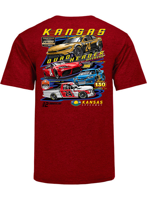 2024 Kansas Quad Header T-Shirt - Back View