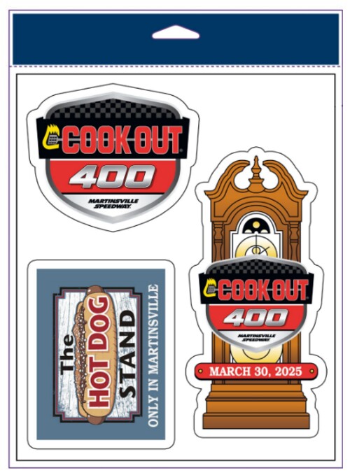 2025 Cookout 400 3 Pack Decal