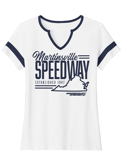 Ladies Martinsville Tonal Collegiate T-Shirt - Front View