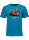 2024 Michigan Triple Header Weekend T-Shirt in Blue - Front View