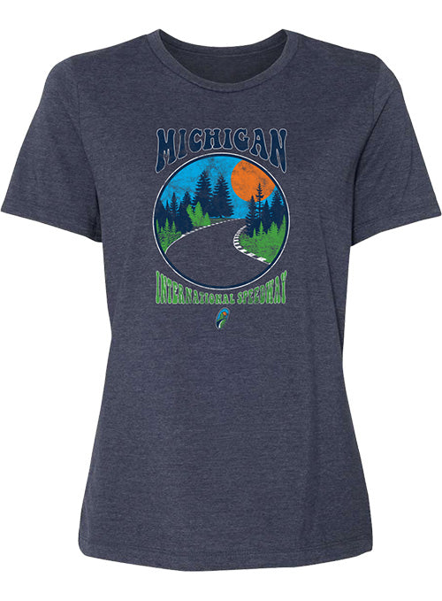 Ladies Michigan Wild Track T-Shirt - Front View