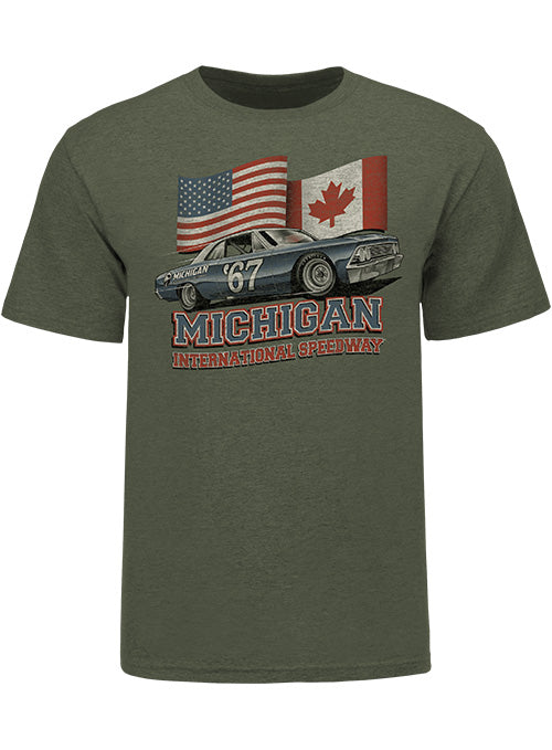 Michigan Speedway Patriotic T-Shirt - Front View