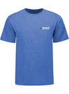 Michigan International Speedway Logo Drop T-Shirt in Blue - Front View