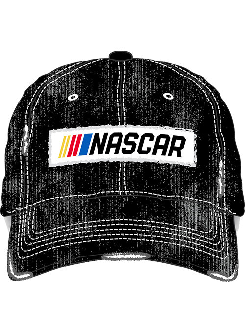 Ladies NASCAR Ripped Denim Hat - Front View