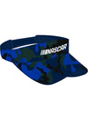 Ladies NASCAR Blue Camo Visor - Angled Right Side View