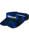 Ladies NASCAR Blue Camo Visor - Angled Left Side View