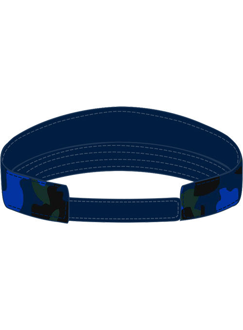 Ladies NASCAR Blue Camo Visor - Back View