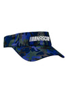 Ladies NASCAR Blue Camo Visor - Angled Right Side View