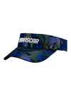 Ladies NASCAR Blue Camo Visor - Angled Left Side View