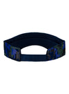 Ladies NASCAR Blue Camo Visor - Back View