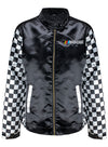 Ladies NASCAR Satin Jacket - Front View