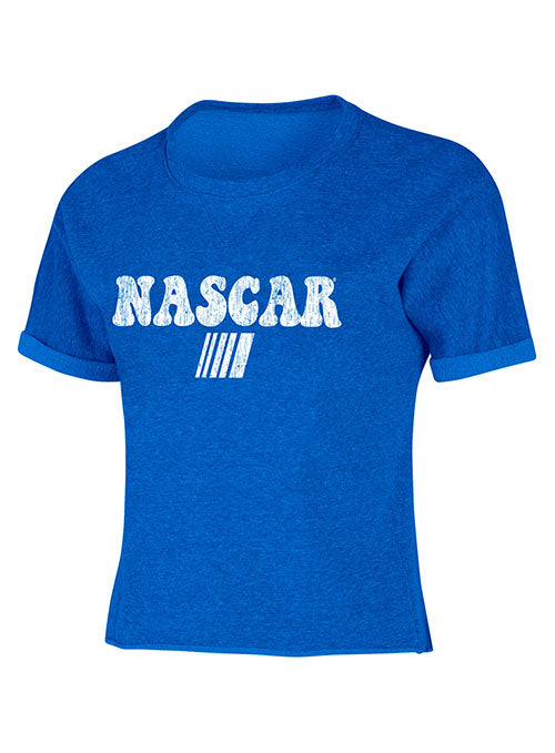 Ladies NASCAR Blue Mainstream T-Shirt in Blue - Front View