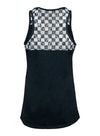 Ladies NASCAR Checkered Lace Tank Top - Back View