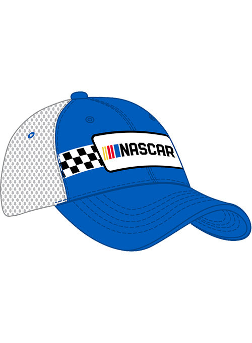 NASCAR Checkered Patch Hat -  Angled Right Side View