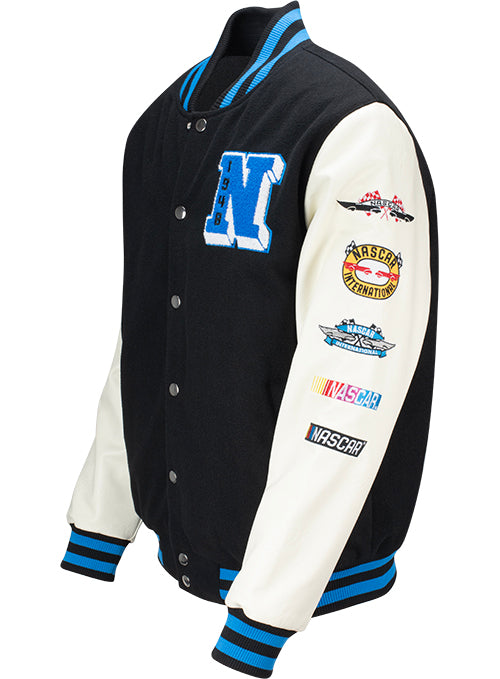 NASCAR Letterman Jacket - Angled Left Side View