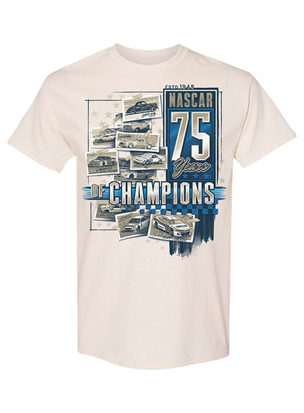 NASCAR 75 Years of Champions T-Shirt | Pit Shop Official Gear