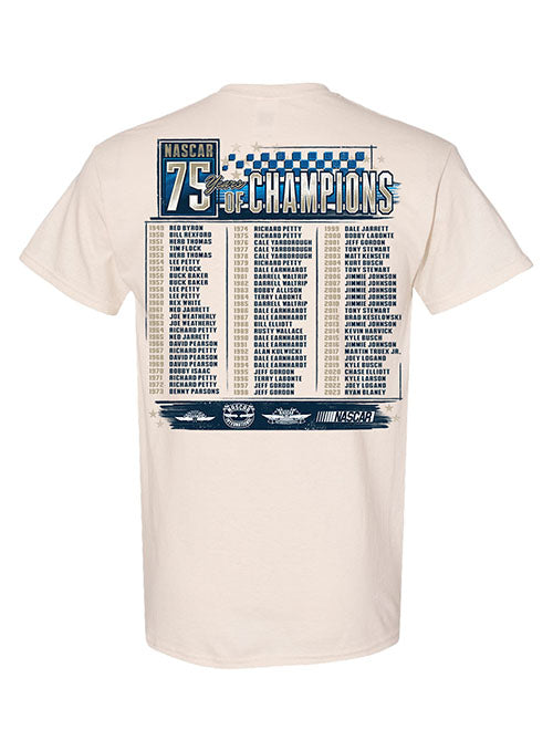 NASCAR 75 Years of Champions T-Shirt | Pit Shop Official Gear