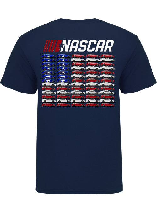 NASCAR Flag Car T-Shirt - Back View