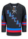 NASCAR Hockey Jersey - Black - Front View