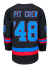 NASCAR Hockey Jersey - Black - Back View