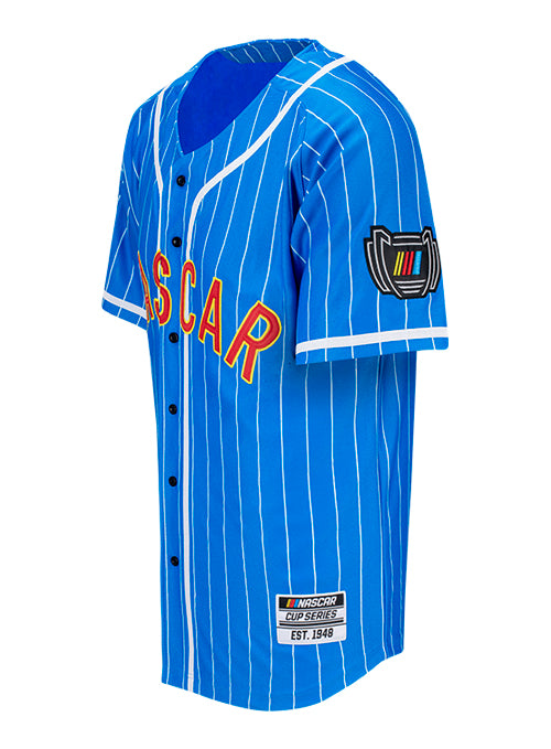 NASCAR Baseball Jersey - Angled Left Side View