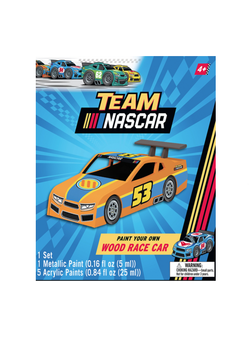 NASCAR Kids Wooden Car Painting Kit