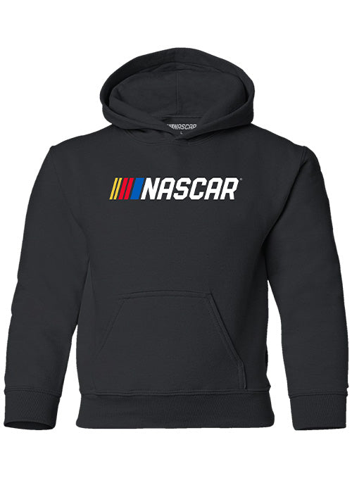 Youth NASCAR Black Logo Fleece - Front View