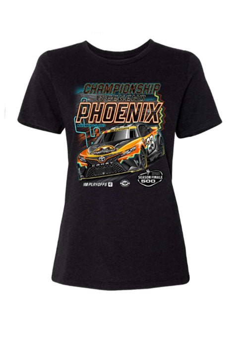 2023 Ladies Phoenix Ghost Car T-Shirt - Front View