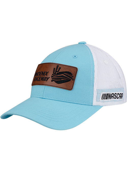 Ladies Phoenix Leather Patch Hat - Angled Left Side View