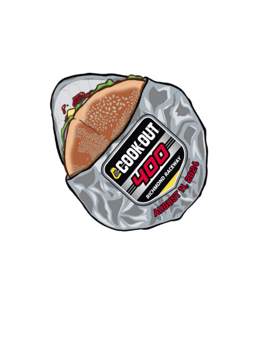 2024 Cookout 400 Layered Hamburger Hatpin