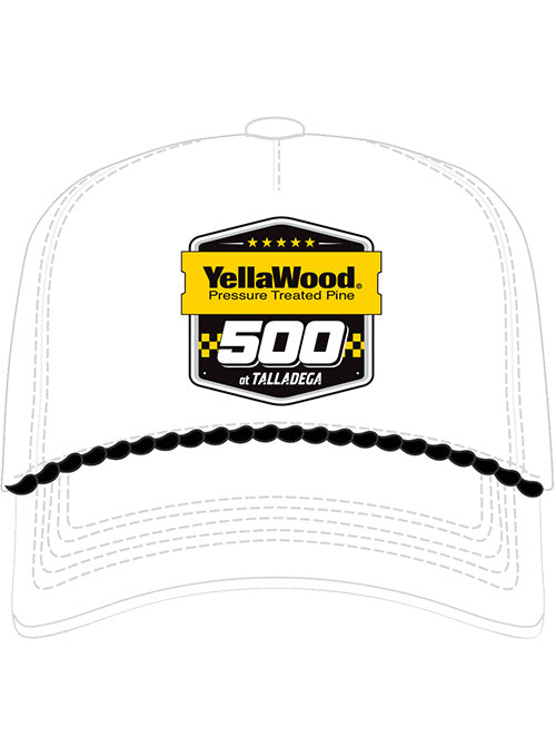 2024 Yellawood 500 Event Rope Hat in White - Front View