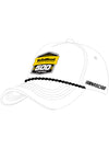 2024 Yellawood 500 Event Rope Hat in White - Angled Left Side View