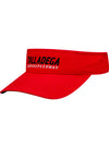 Ladies Talladega Red Visor - Angled Left Side View