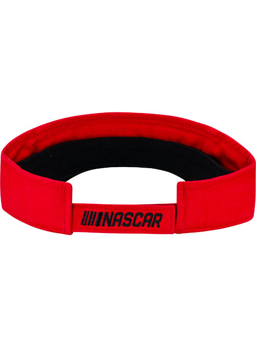 Ladies Talladega Red Visor - Back View