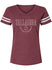 Ladies Talladega Jersey Collegiate T-Shirt - Front View