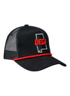 Talladega Black Rope Hat - Angled Right Side View