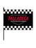 Talladega Superspeedway Checkered Stick Flag