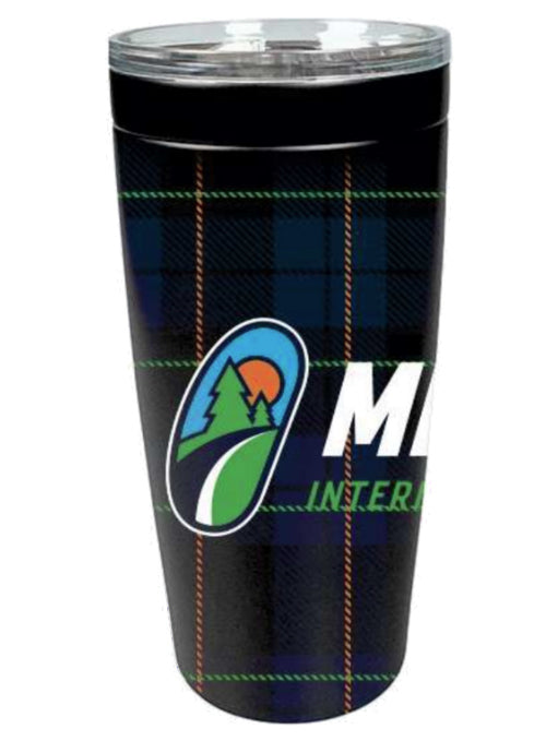 Michigan International Speedway Plaid Track Tumbler