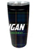 Michigan International Speedway Plaid Track Tumbler