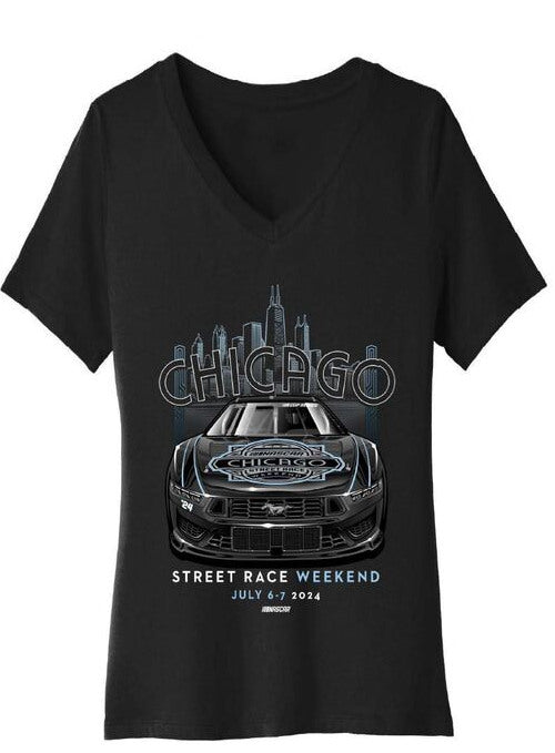 2024 Ladies Chicago Street Race Ghost Car T-Shirt