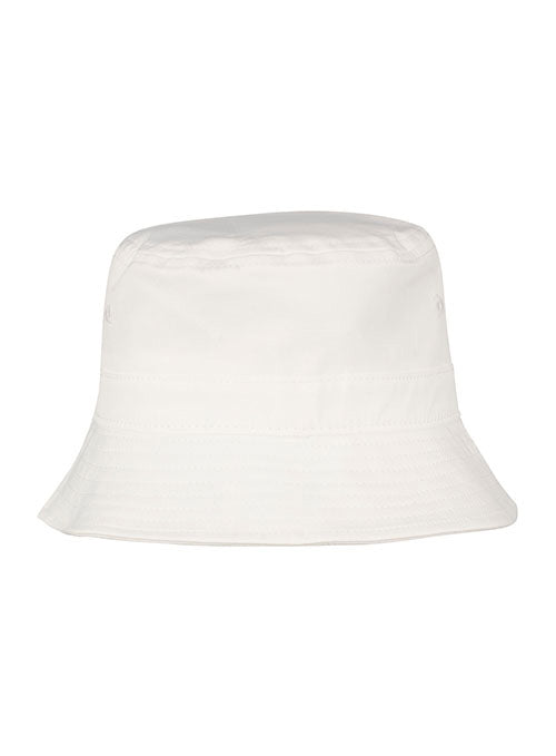 Toddler Daytona Bucket Hat in White - Back View