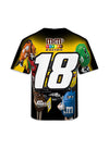 Youth Kyle Busch Sublimated Character T-Shirt in Black- Back View