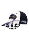 2022 Xfinity 500 Auction Hat #1 in Black and White - Left Side View