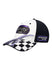 2022 Xfinity 500 Auction Hat #1 in Black and White - Left Side View