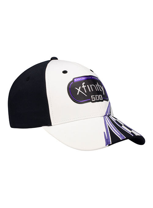 2022 Xfinity 500 Auction Hat #3 in Black and White - Right Side View